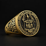 Custom U.S. Police Department Ring – Personalized Officer Badge Jewelry
